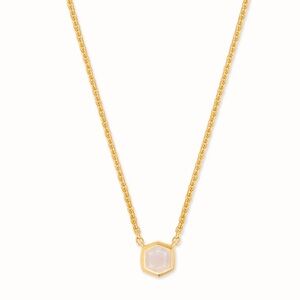 Kendra Scott Davie 18k Gold Vermeil Pendant Necklace in Moonstone